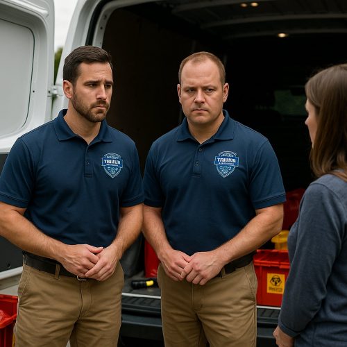 Our IICRC-Certified and licensed trauma cleanup technician do in dept conversations with customers before doing a full trauma cleanup service.