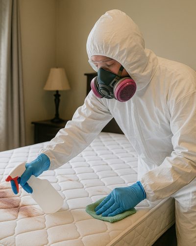 Midwest Trauma Cleanup completed a full sanitizing after an unattended death cleanup in Taylorville Illinois.